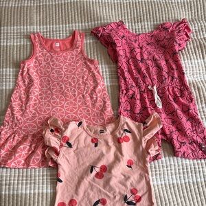 Tea Collection Dress, Romper, T-shirt Bundle 4T